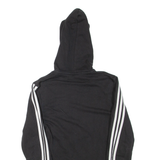 ADIDAS Boys Track Jacket Black Hooded 15-16Y