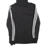 ADIDAS Boys Track Jacket Black Hooded 15-16Y