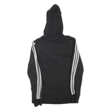 ADIDAS Boys Track Jacket Black Hooded 15-16Y