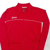 ASICS Mens Track Jacket Red L