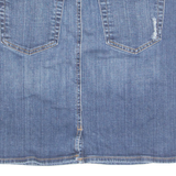 TOMMY HILFIGER Womens Straight Skirt Blue Short Denim UK 8