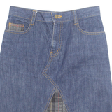 RAY CASSIN Womens A-Line Skirt Beige Knee Length Denim M