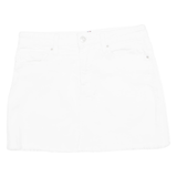 TOMMY HILFIGER Womens Mini Skirt White Short S