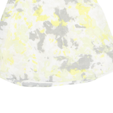 CALVIN KLEIN JEANS Womens A-Line Skirt Yellow Short Floral L