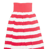 BELDONA Womens A-Line Skirt Red Knee Length Colourblock UK 10