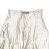 ZARA Womens Skater Skirt Gold Short XS