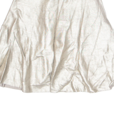 ZARA Womens Skater Skirt Gold Short XS