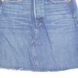 LEVI'S Premium E Womens Straight Skirt Blue Short Denim XS