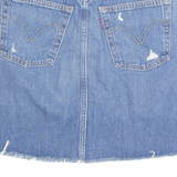 LEVI'S Premium E Womens Straight Skirt Blue Short Denim XS