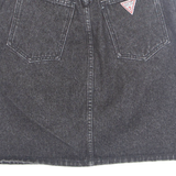 GUESS Womens Straight Skirt Black Short Denim S
