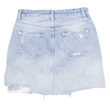 ZARA Womens Mini Skirt Blue Short Denim XS