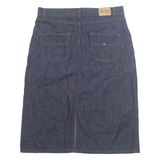 TOMMY HILFIGER Womens A-Line Skirt Blue Knee Length Denim M