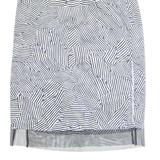 DKNY Womens Straight Skirt Black Midi Crazy Pattern L