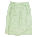 Womens Straight Skirt Green Knee Length UK 10