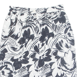 Womens Straight Skirt Black Knee Length Floral M