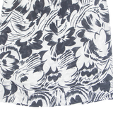 Womens Straight Skirt Black Knee Length Floral M