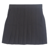 Womens Pleated Skirt Black Short S