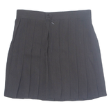 Womens Pleated Skirt Black Short S
