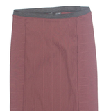 ZARA Womens Bandage Skirt Maroon Knee Length S