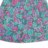 SOUTHERN LIGHTS Womens A-Line Skirt Green Midi 90s Floral L