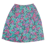 SOUTHERN LIGHTS Womens A-Line Skirt Green Midi 90s Floral L
