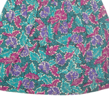 SOUTHERN LIGHTS Womens A-Line Skirt Green Midi 90s Floral L