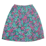 SOUTHERN LIGHTS Womens A-Line Skirt Green Midi 90s Floral L