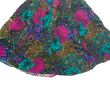 M.J.CARROLL Womens A-Line Skirt Blue Knee Length Floral M