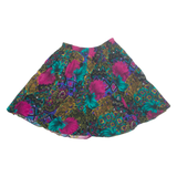 M.J.CARROLL Womens A-Line Skirt Blue Knee Length Floral M