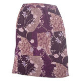 REQUIREMENTS Womens Straight Skirt Purple Midi Mesh Floral M