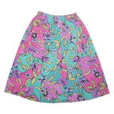 ALFRED DUNNER Womens A-Line Skirt Purple Midi Floral M