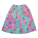 ALFRED DUNNER Womens A-Line Skirt Purple Midi Floral M