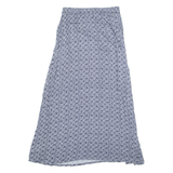 COMMA CASUAL IDENTITY Womens A-Line Skirt Blue Long Viscose Floral UK 12