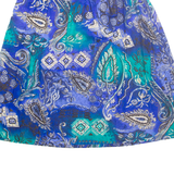 Womens A-Line Skirt Blue Knee Length Paisley S