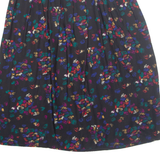 ROBBI-I Womens A-Line Skirt Black Midi Spotted M