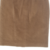 MARINA RINALDI Womens Pencil Skirt Brown Midi Corduroy L