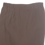 MARINA RINALDI Womens Straight Skirt Brown Midi L