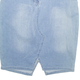 NAVIGARE Womens Pencil Skirt Blue Knee Length Denim L