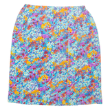 Womens Pencil Skirt Blue Knee Length Floral M