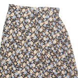 MIZ CALIFORNIA Womens A-Line Skirt Black Long Floral 2XL