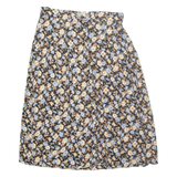 MIZ CALIFORNIA Womens A-Line Skirt Black Long Floral 2XL
