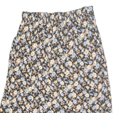 MIZ CALIFORNIA Womens A-Line Skirt Black Long Floral 2XL