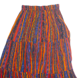WORTHINGTON Womens A-Line Skirt Orange Long Striped M