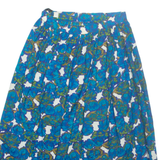 Womens A-Line Skirt Blue Midi Floral M