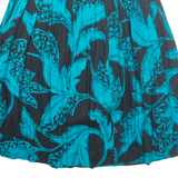 MELROSE Womens A-Line Skirt Blue Midi Floral S