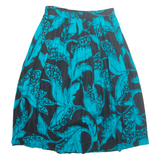 MELROSE Womens A-Line Skirt Blue Midi Floral S