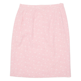 Womens Straight Skirt Pink Midi Floral M