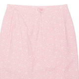 Womens Straight Skirt Pink Midi Floral M