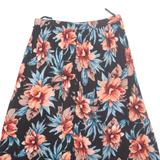 NEW LOOK Womens A-Line Skirt Black Midi Viscose Floral UK 8