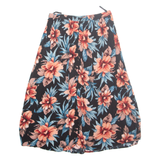 NEW LOOK Womens A-Line Skirt Black Midi Viscose Floral UK 8